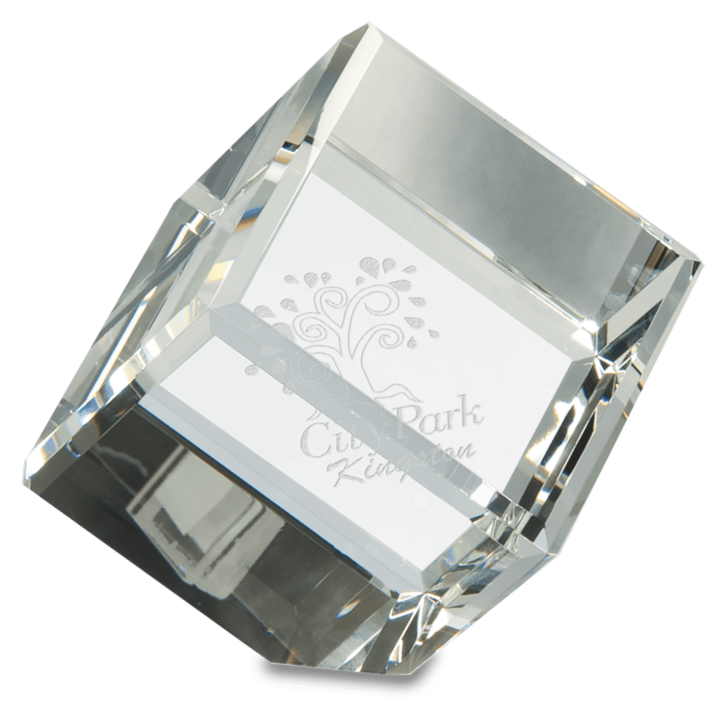 Clear Crystal Cube