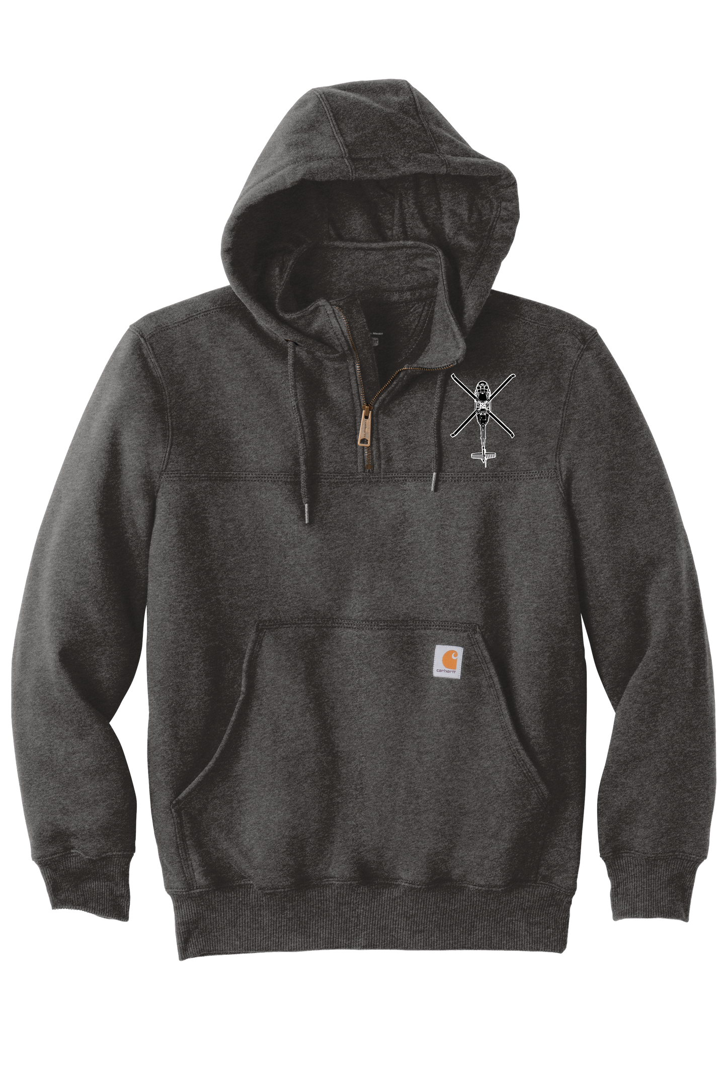 1-135th Dogs of Night - Carhartt Rain Defender Paxton Heavyweight Hooded Zip Mock Sweatshirt (Copy)