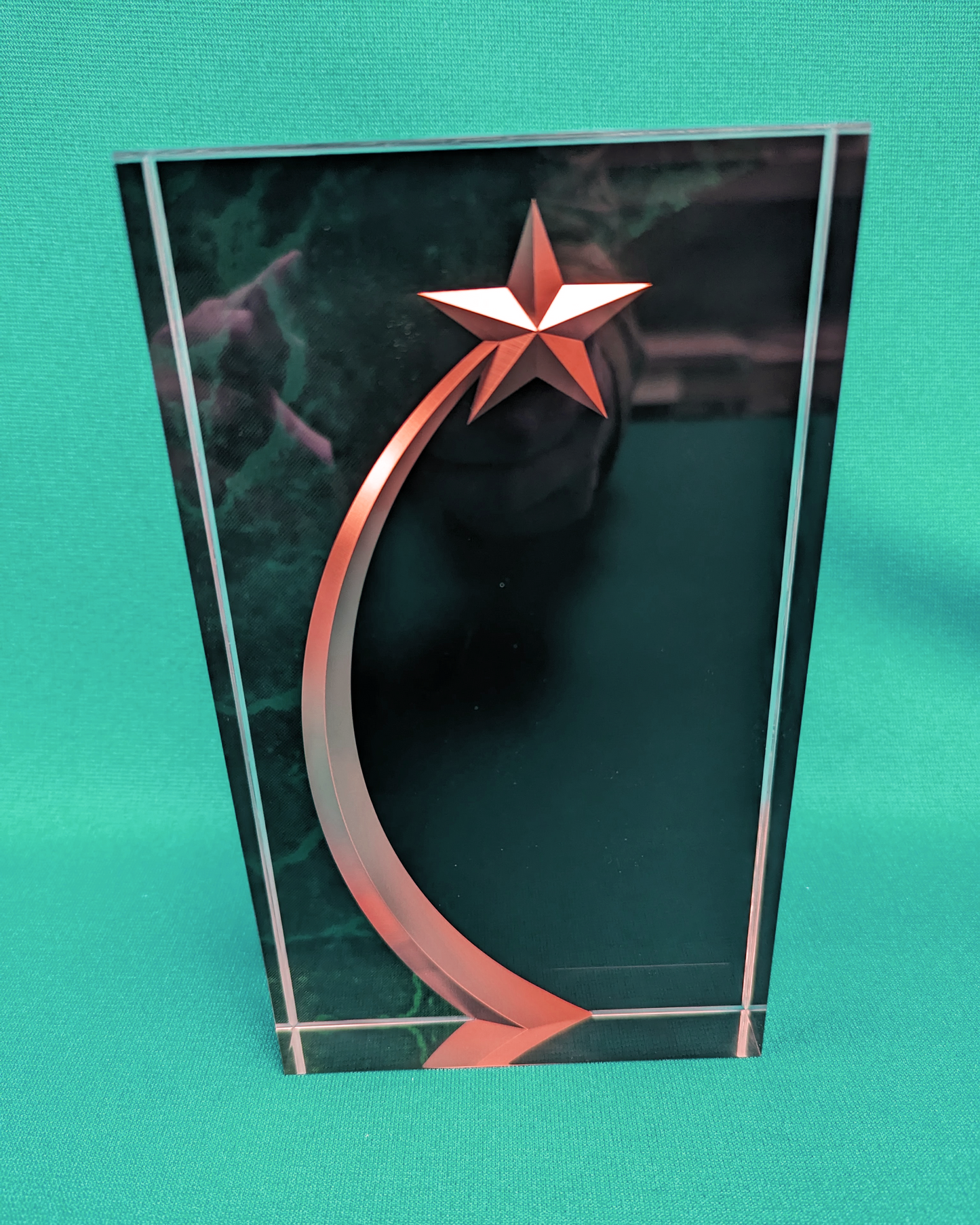 Marble Square Shooting Star Acrylic - 7 3/4"