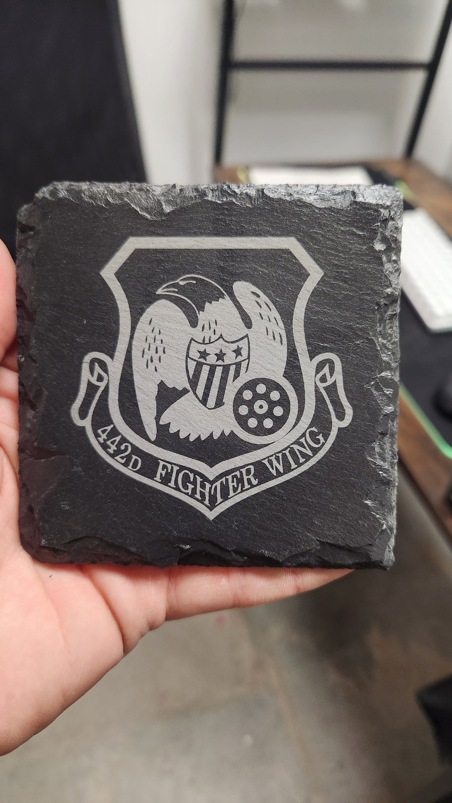Laser Engraved Slate Coasters