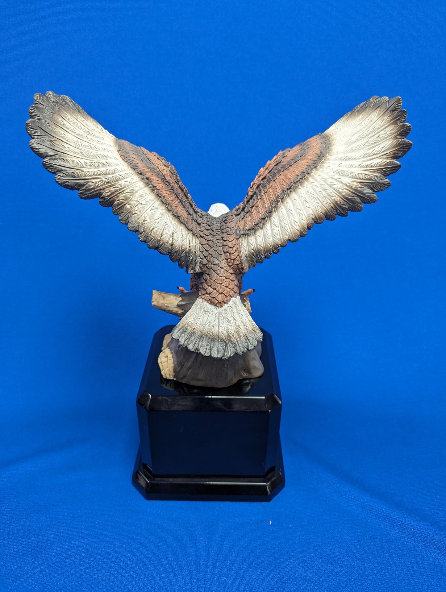 9 1/2" Hand Painted Eagle Resin