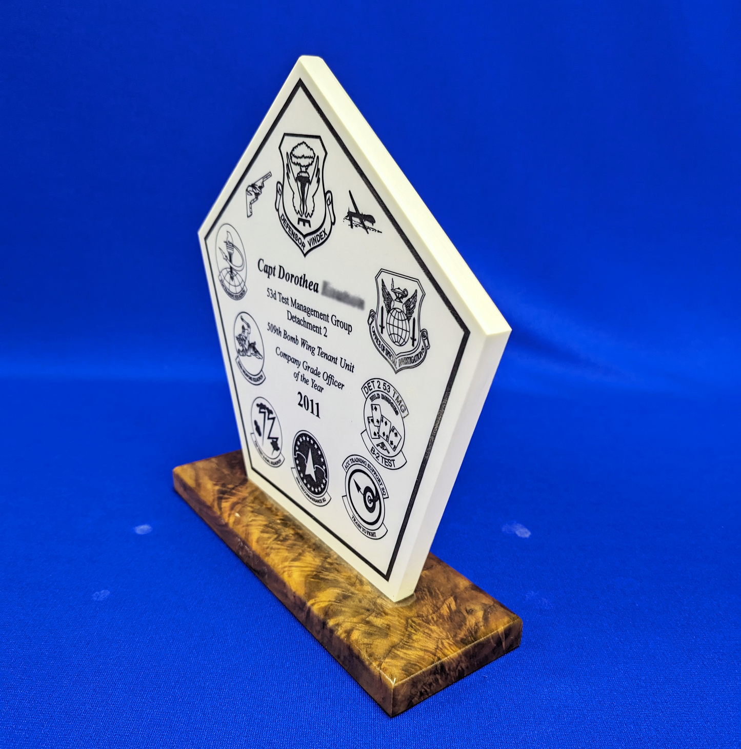 Corian Pentagon on Base