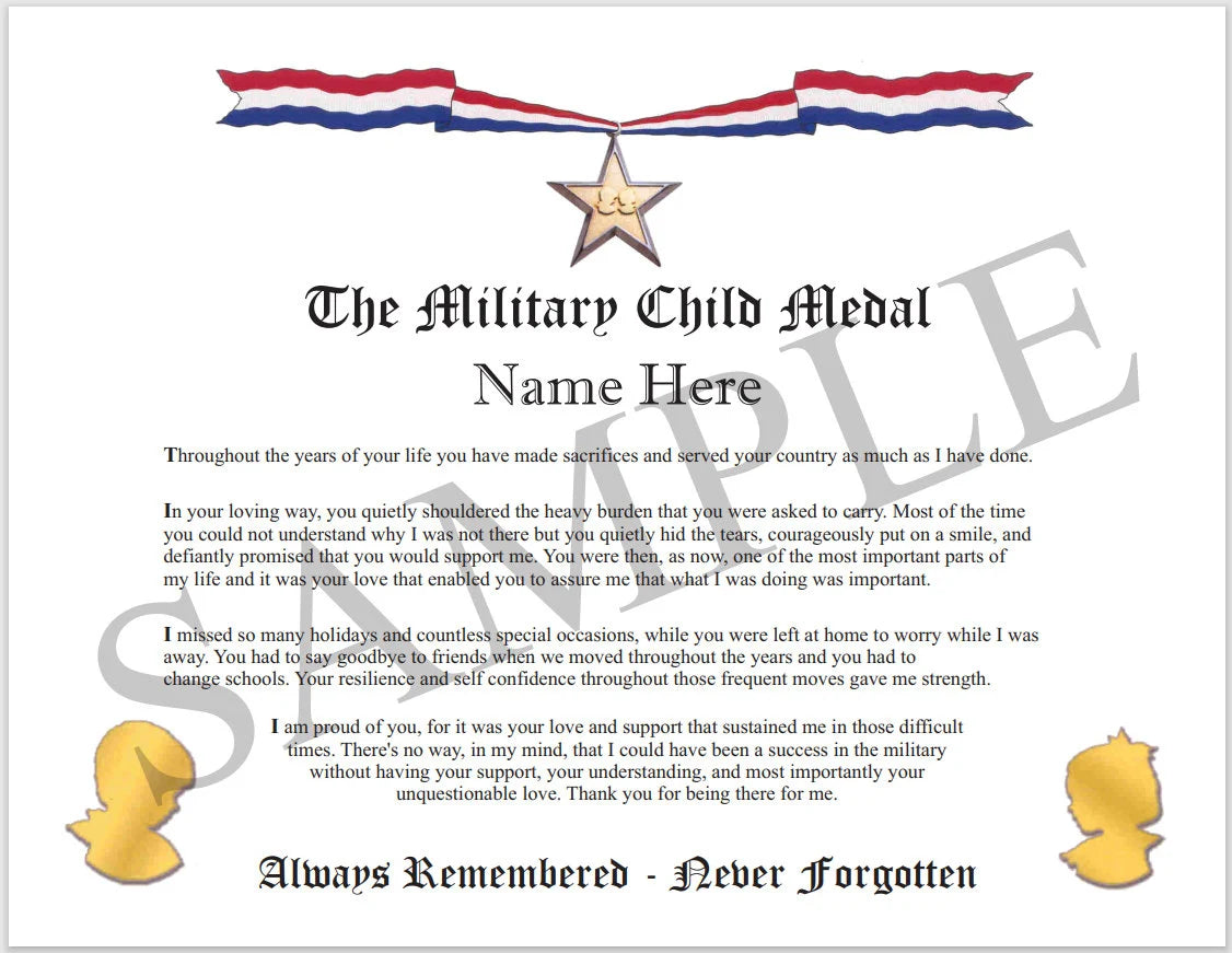 Military Child Medal