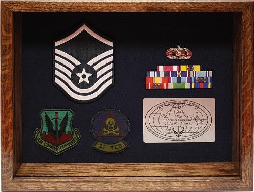 Triangle Space Force Shadow Box Army Shadow Boxes – MH Specialties