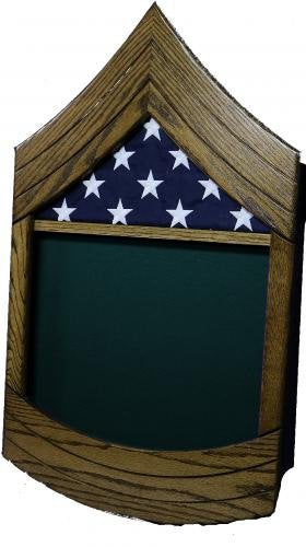 Army E8 & E9 Shadow Box (flag/attachment sold separately)