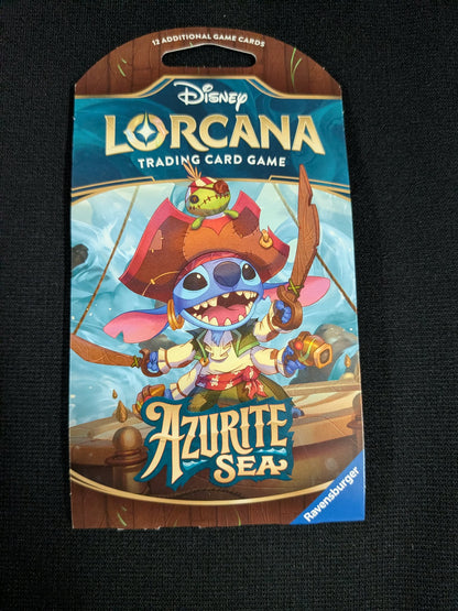 Disney Lorcana TCG: Azurite Sea Sleeved Booster Pack
