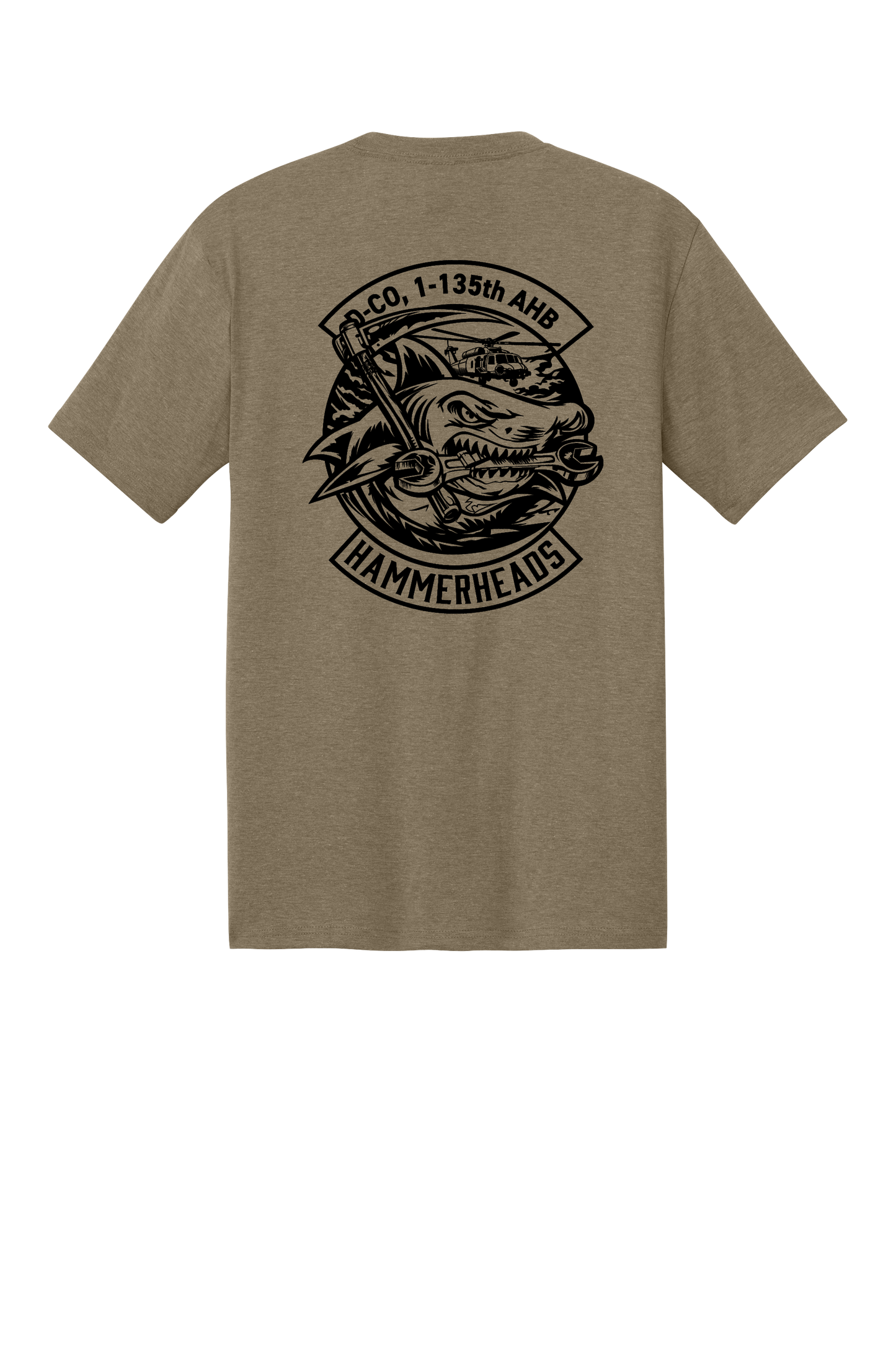 1-135th Hammerheads District Tri Blend Tshirt