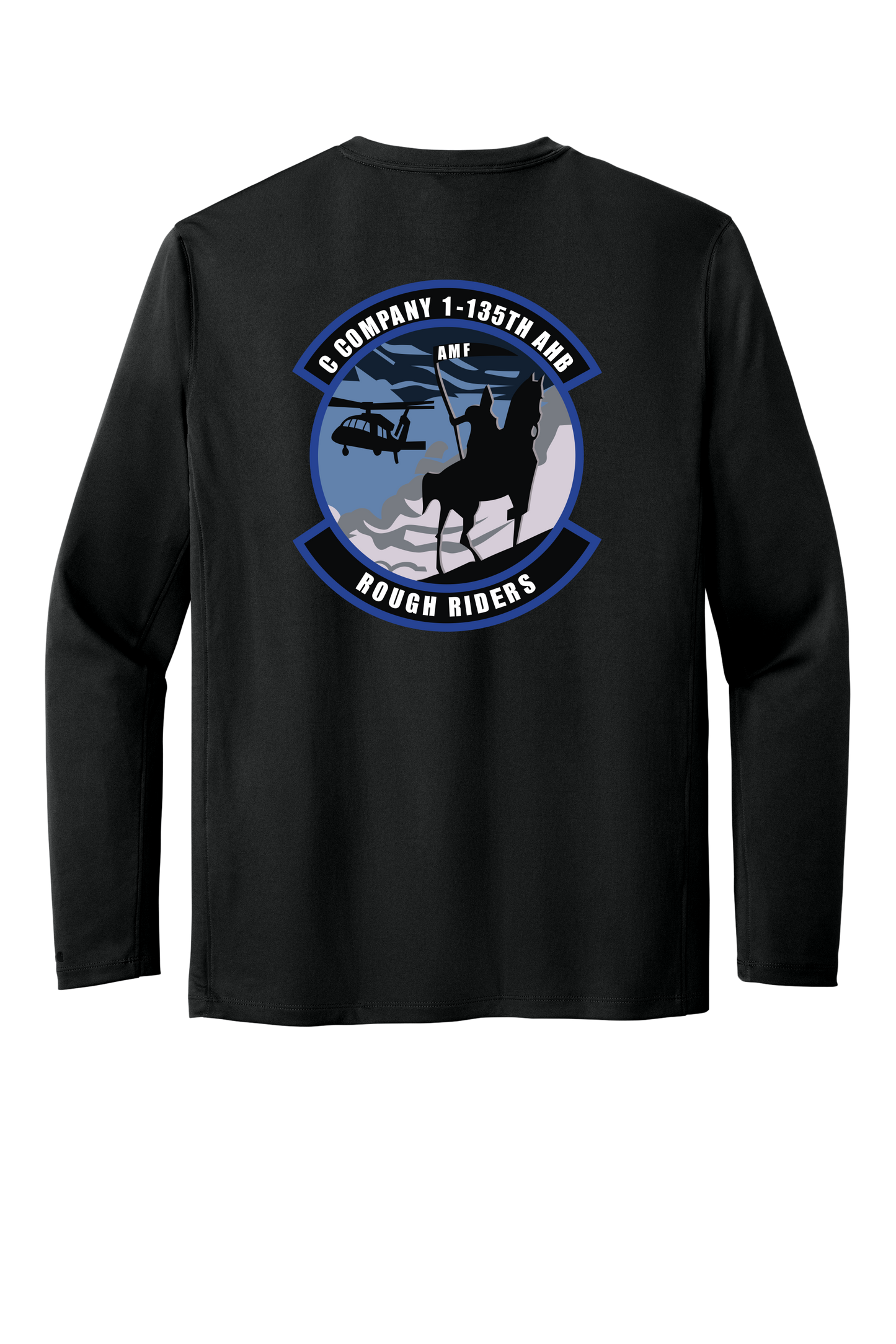 1-135th Rough Riders Carhartt Long Sleeve Dry Fit Tshirt