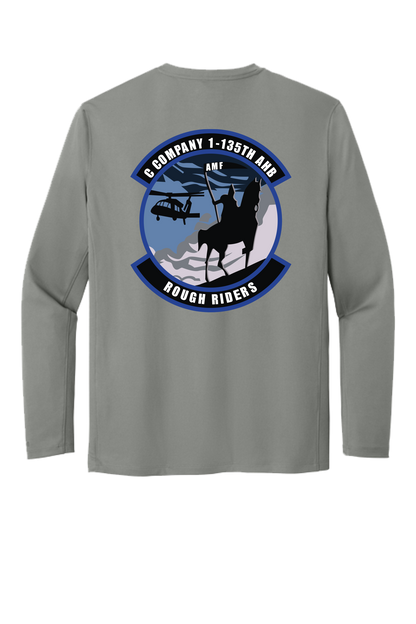 1-135th Rough Riders Carhartt Long Sleeve Dry Fit Tshirt