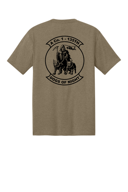 1-135th Dogs of Night District Tri Blend Tshirt