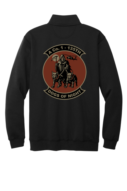 1-135th Dogs of Night Carhartt 1/4 Long Sleeve Sweatshirt