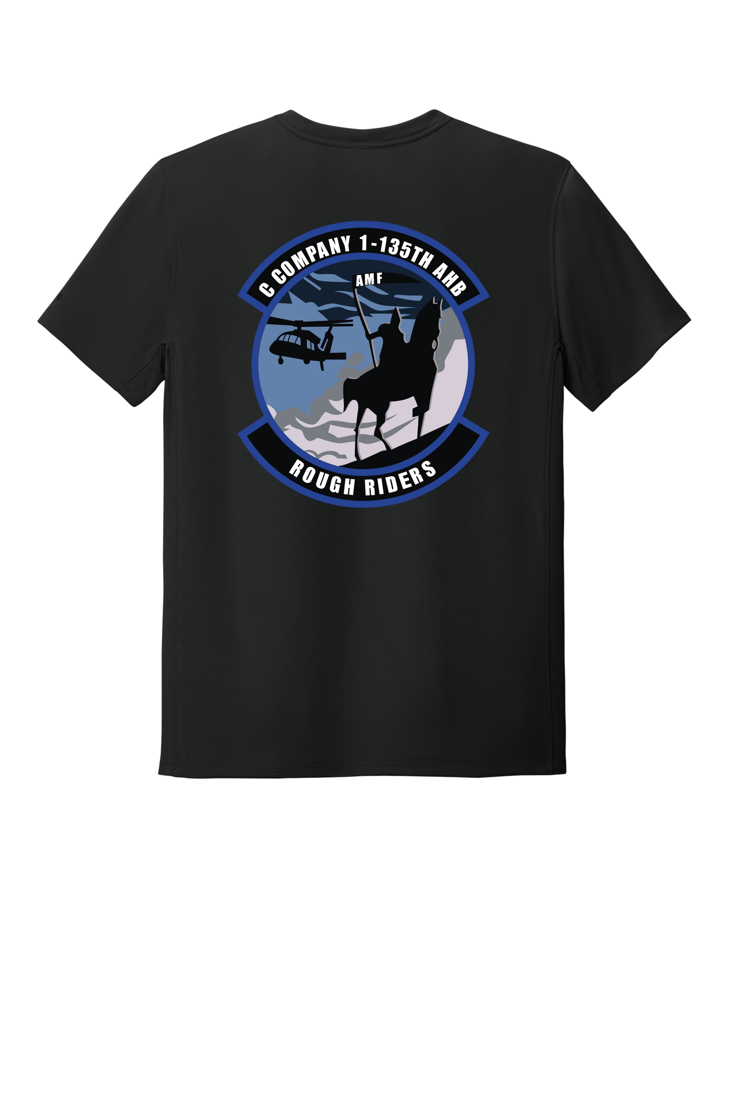 1-135th Rough Riders Carhartt Dry Fit TShirt