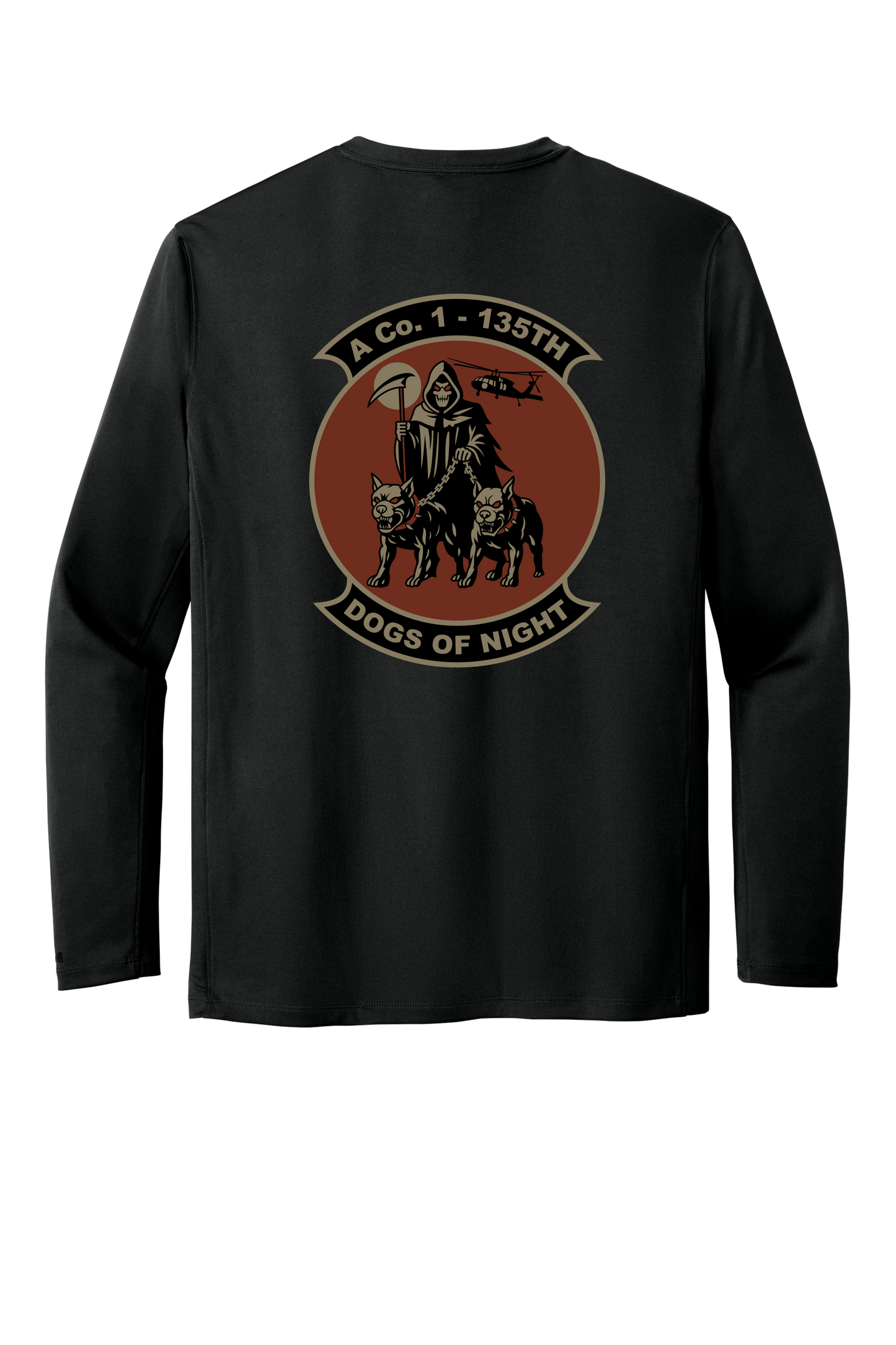 1-135th Dogs of Night Carhartt Long Sleeve Dry Fit Tshirt