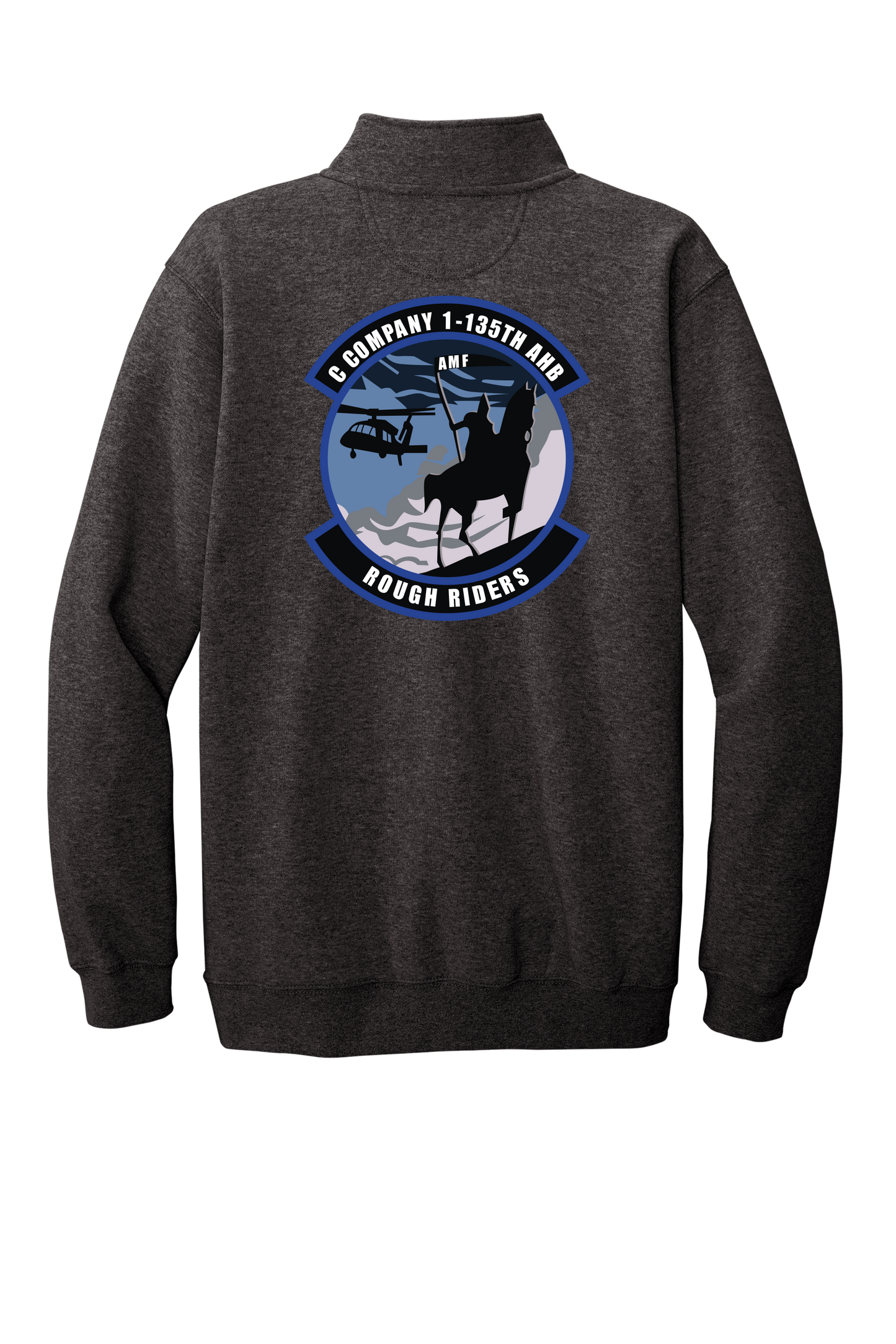 1-135th Rough Riders Carhartt 1/4 Long Sleeve Sweatshirt