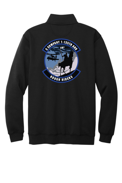 1-135th Rough Riders Carhartt 1/4 Long Sleeve Sweatshirt