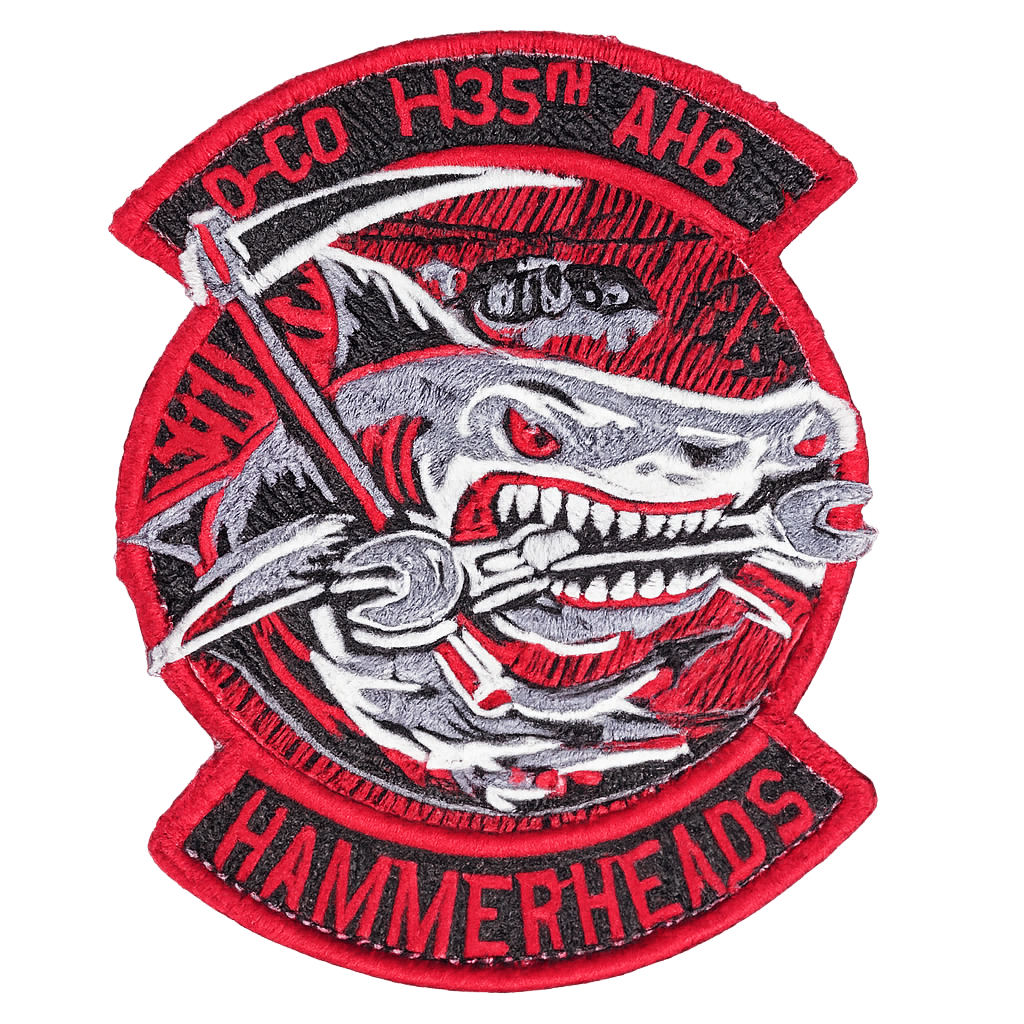 1-135th Hammerheads Embroidered Patch