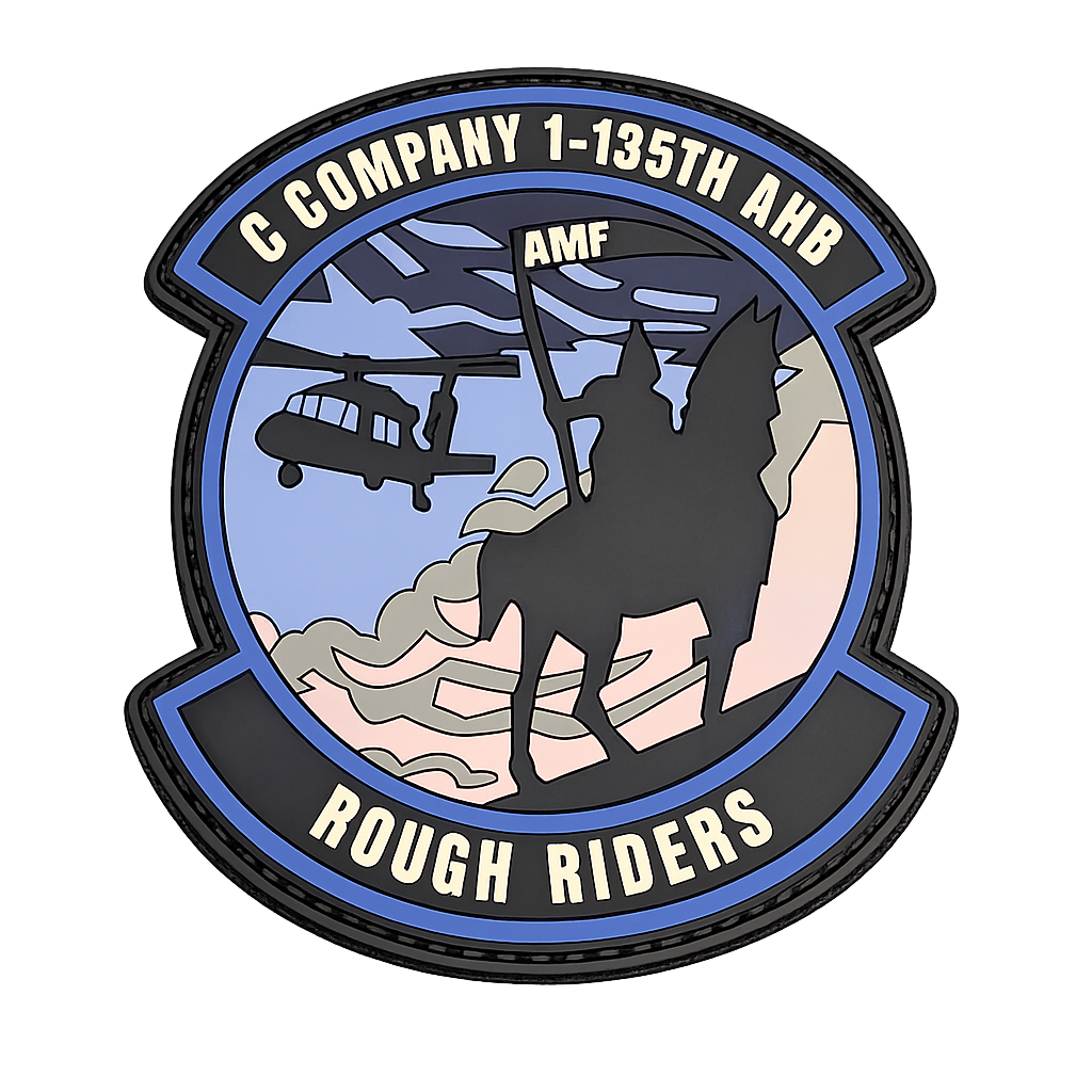 1-135th Rough Riders PVC Patch