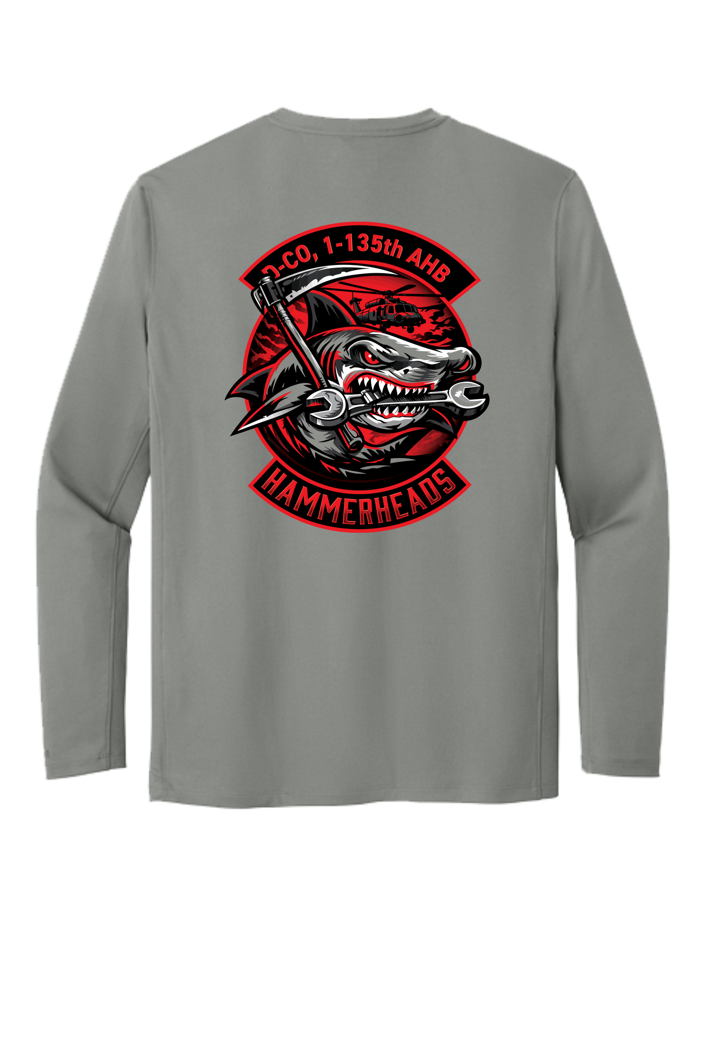 1-135th Hammerheads Carhartt Long Sleeve Dry Fit Tshirt