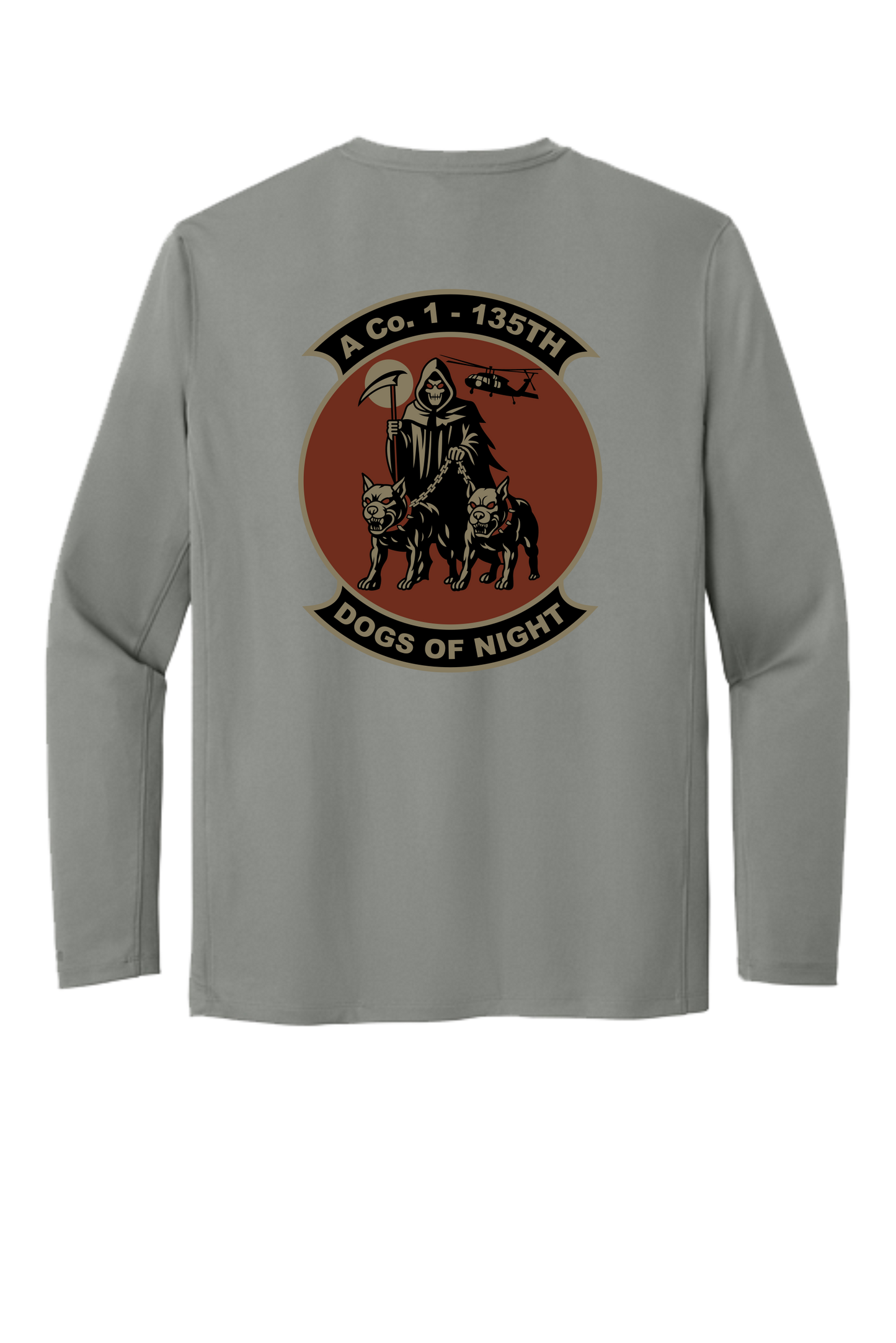 1-135th Dogs of Night Carhartt Long Sleeve Dry Fit Tshirt