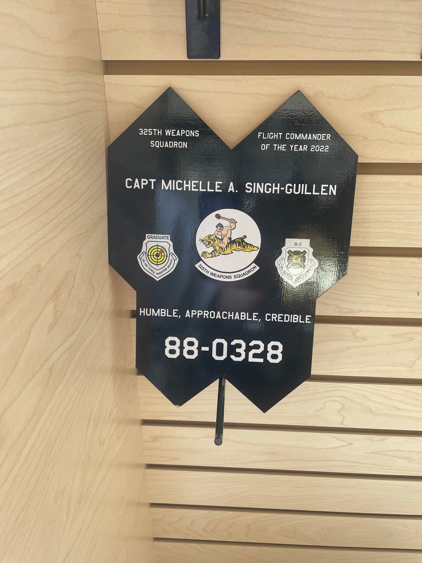 B-2 Nose Landing Gear Door Plaque