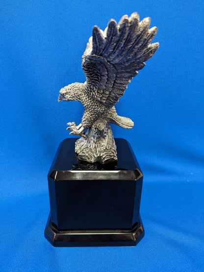 7 1/4 Inch Antique Metallic Silver Eagle