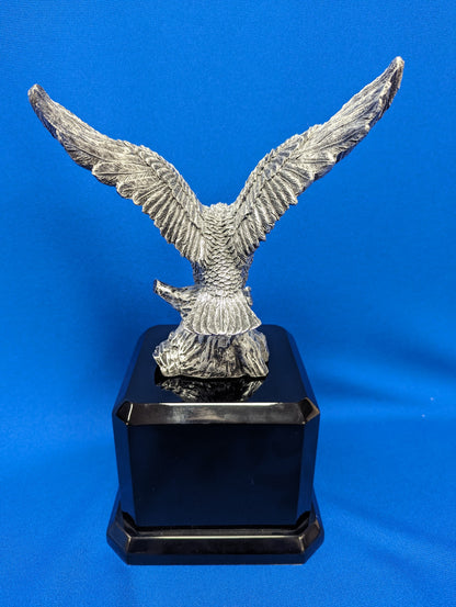 7 1/4 Inch Antique Metallic Silver Eagle