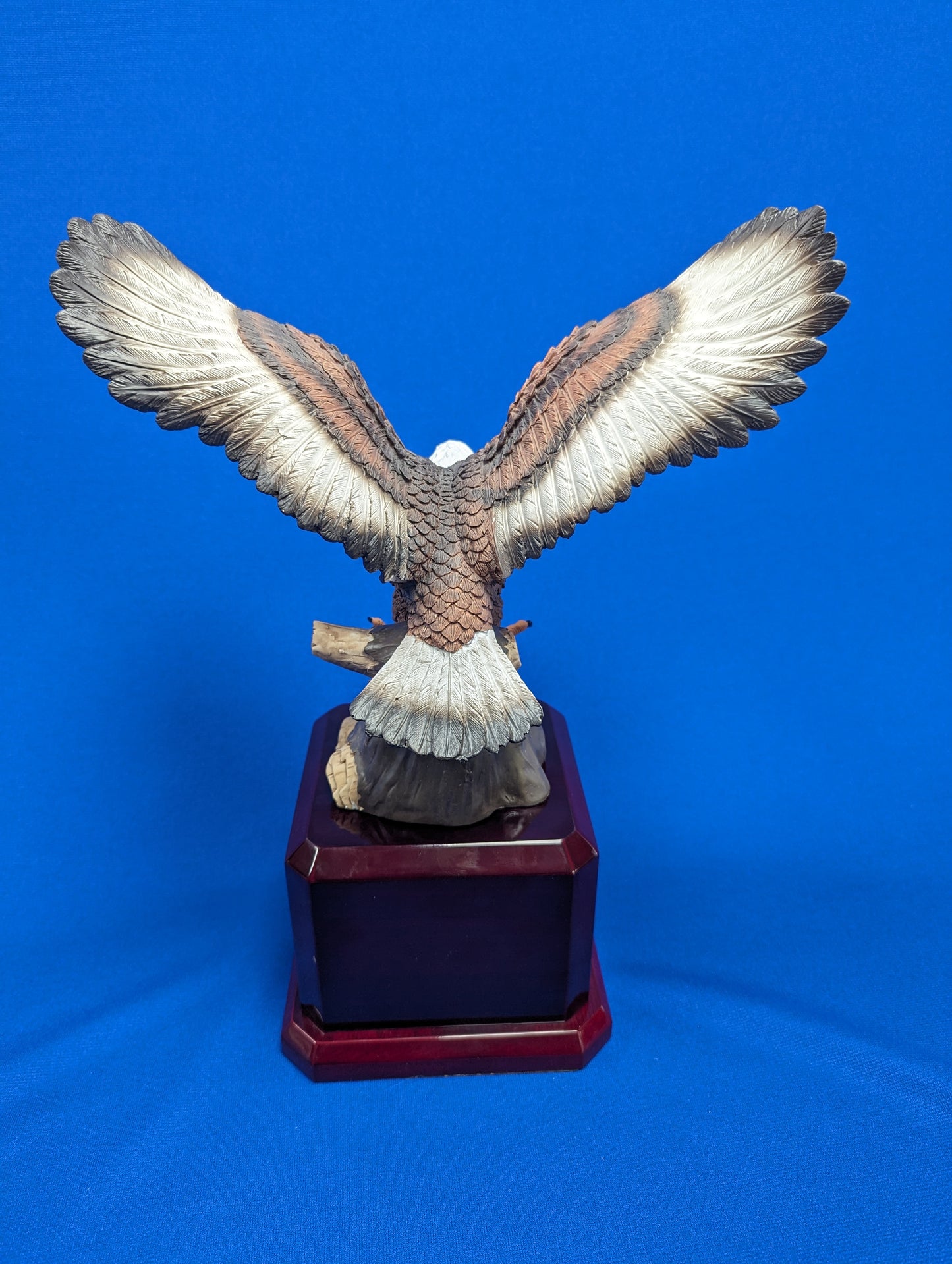 9 1/2" Hand Painted Eagle Resin