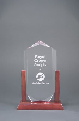 Clear Royal Crown Acrylic