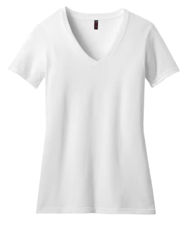 District Women’s Perfect Blend® CVC V-Neck Tee- Custom Design