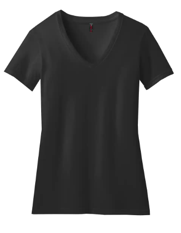 District Women’s Perfect Blend® CVC V-Neck Tee- Custom Design