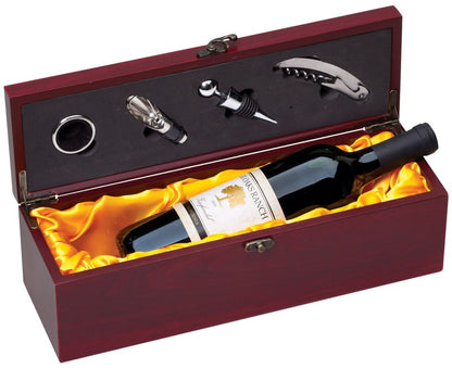 Wine box with satin liner