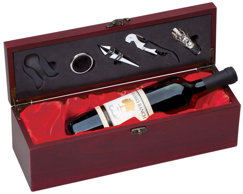 Wine box with satin liner