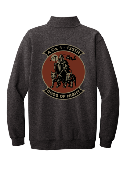 1-135th Dogs of Night Carhartt 1/4 Long Sleeve Sweatshirt