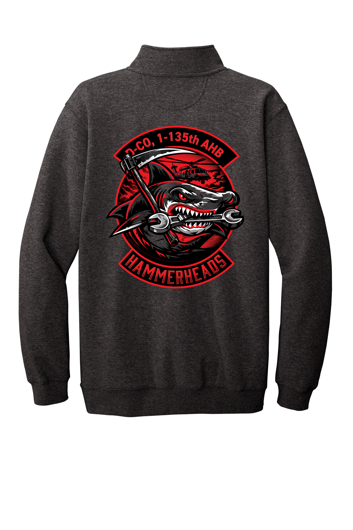 1-135th Hammerheads Carhartt 1/4 Long Sleeve Sweatshirt