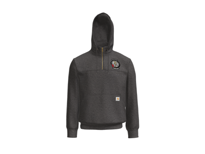 1-135th Until the Storm Passes- Carhartt Rain Defender Paxton Heavyweight Hooded Zip Mock Sweatshirt