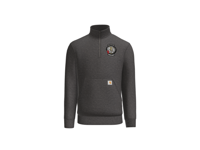 1-135th Hurricanes Until the Storm Passes - Carhartt 1/4 Long Sleeve Sweatshirt