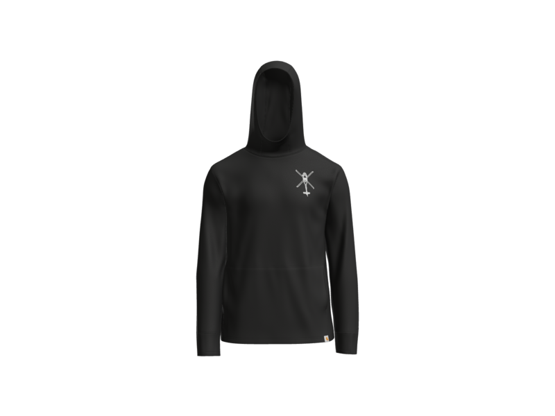 1-135th Hammerheads Carhartt Force Sun Defender Long Sleeve Hooded T-Shirt