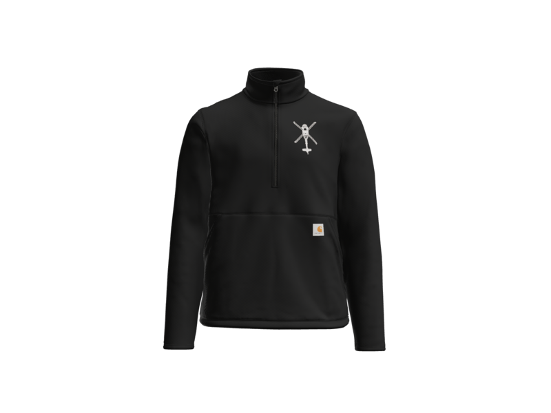 1-135th Hammerheads Carhartt Textured 1/2 Zip Fleece Jacket
