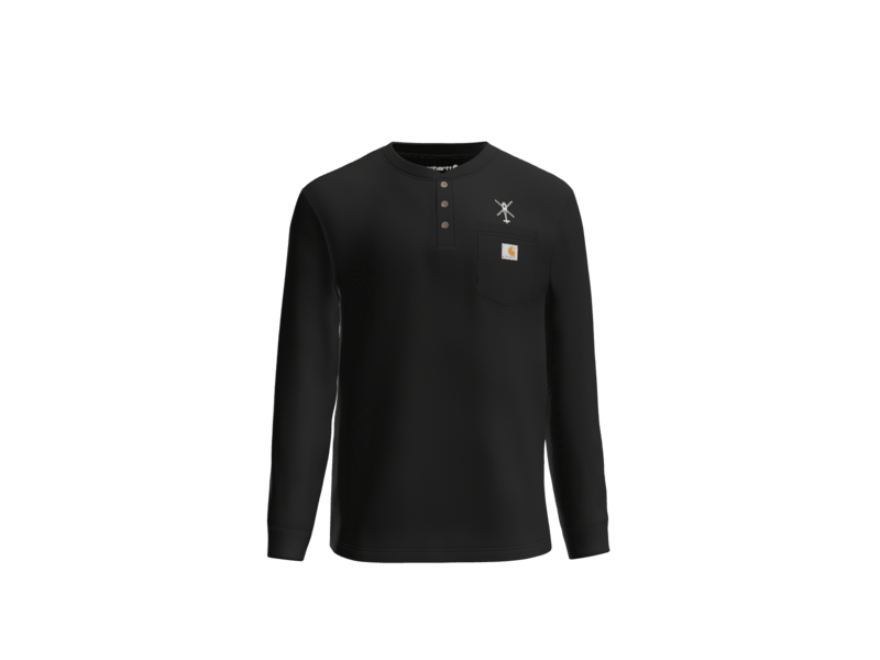 1-135th Hammerheads Carhartt Long Sleeve Henley T-Shirt