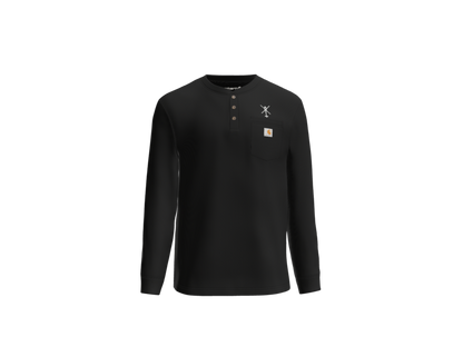 1-135th Hammerheads Carhartt Long Sleeve Henley T-Shirt