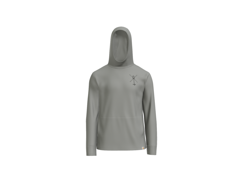 1-135th Hammerheads Carhartt Force Sun Defender Long Sleeve Hooded T-Shirt