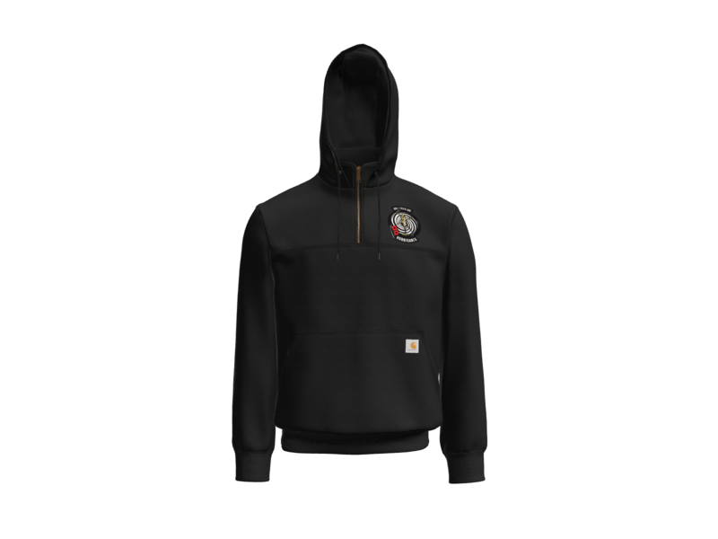 1-135th Until the Storm Passes- Carhartt Rain Defender Paxton Heavyweight Hooded Zip Mock Sweatshirt
