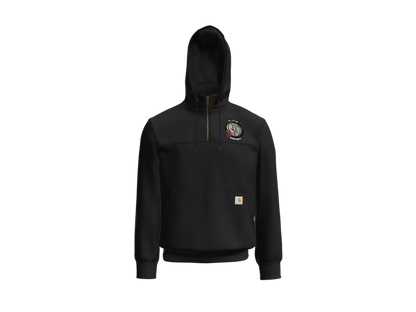 1-135th Until the Storm Passes- Carhartt Rain Defender Paxton Heavyweight Hooded Zip Mock Sweatshirt