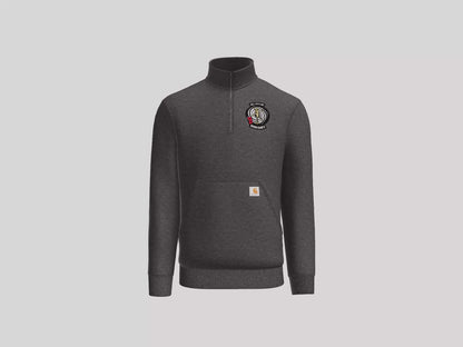 1-135th Hurricanes Until the Storm Passes - Carhartt 1/4 Long Sleeve Sweatshirt