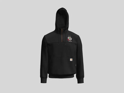1-135th Until the Storm Passes- Carhartt Rain Defender Paxton Heavyweight Hooded Zip Mock Sweatshirt