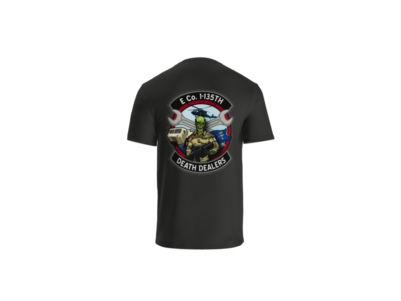 1-135th Death Dealers Tanker District Tri Blend T Shirt