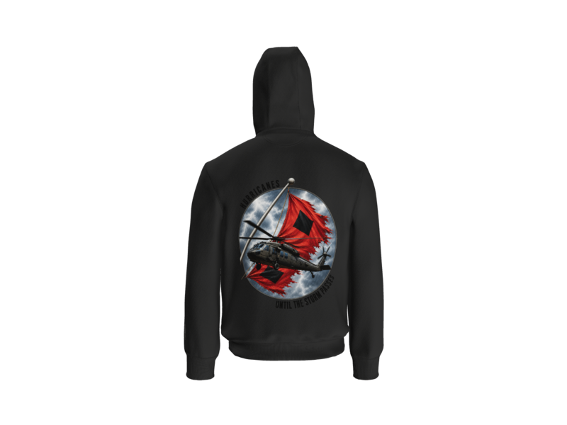 1-135th Until the Storm Passes- Carhartt Rain Defender Paxton Heavyweight Hooded Zip Mock Sweatshirt