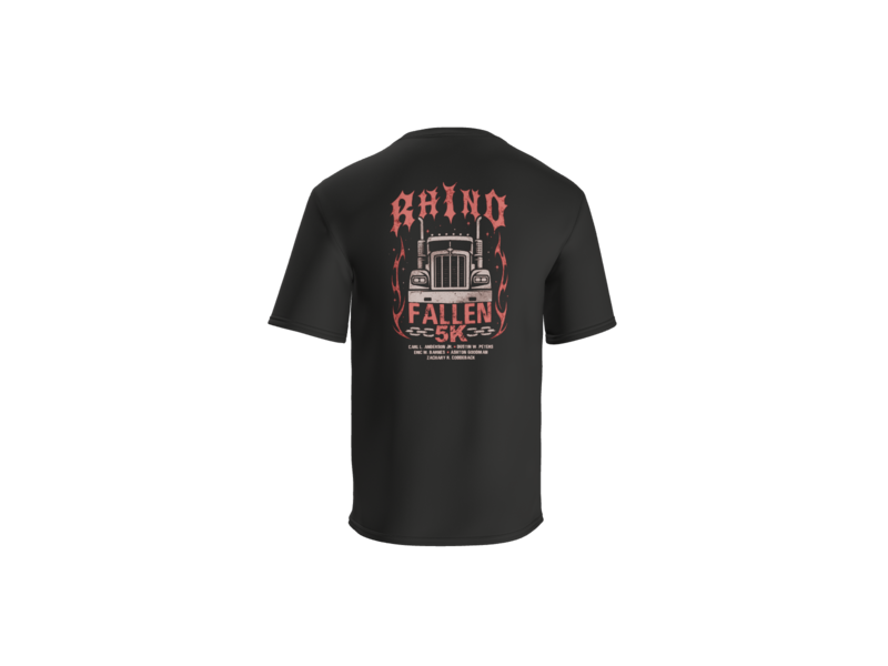 5K Ground Transportation Dry Fit T-Shirt - Rhino Fallen 5K