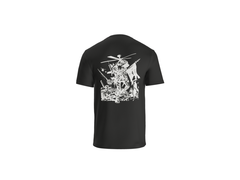 1-135th Death Dealers Tanker District Tri Blend T Shirt