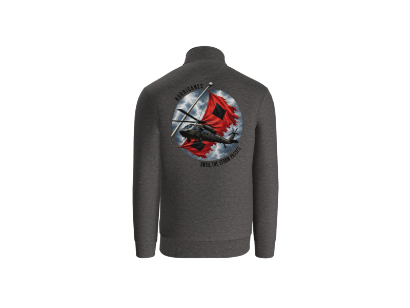 1-135th Hurricanes Until the Storm Passes - Carhartt 1/4 Long Sleeve Sweatshirt